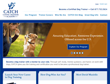 Tablet Screenshot of catchdogtrainers.com